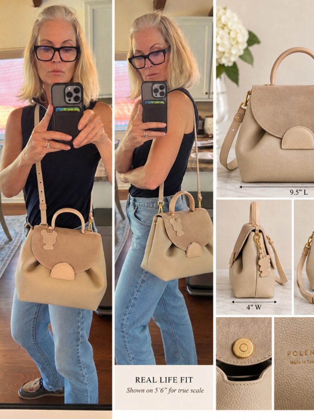 Leather handbag